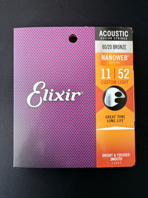 Elixir Nanoweb 80/20  Bronze String Set