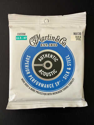 Martin & Co.  Light Gauge Silk & Steel Acoustic Guitar Strings .011–.047