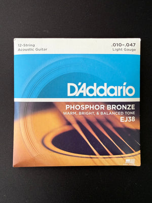 D'Addaro EJ38 Phosphor Bronze 12-String Set