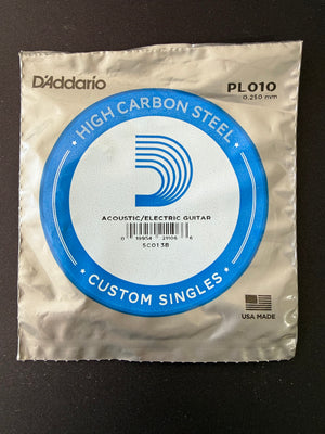 D'Addaro PL010 Plain Steel Single String