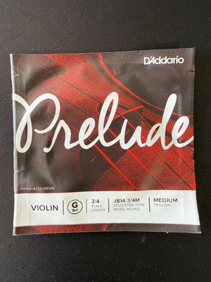 D'Addario J814 3/4M Prelude Violin G String
