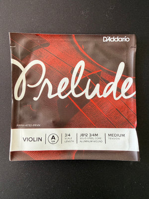 D'Addario J812 3/4M Prelude Violin A String